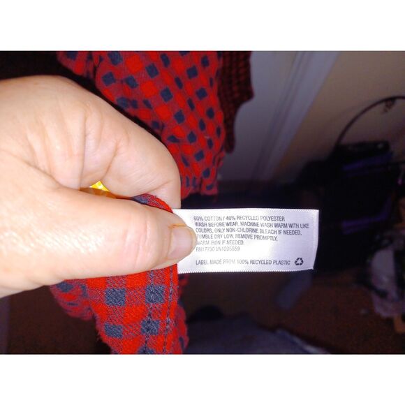 Goodfellow & Co Men's Flannel Shirt Size 2XL Soft Cotton Buffalo Red Button Up - Picture 3 of 9